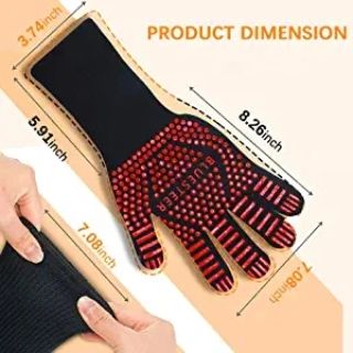 Heat Resistant Grilling Gloves - Image 3