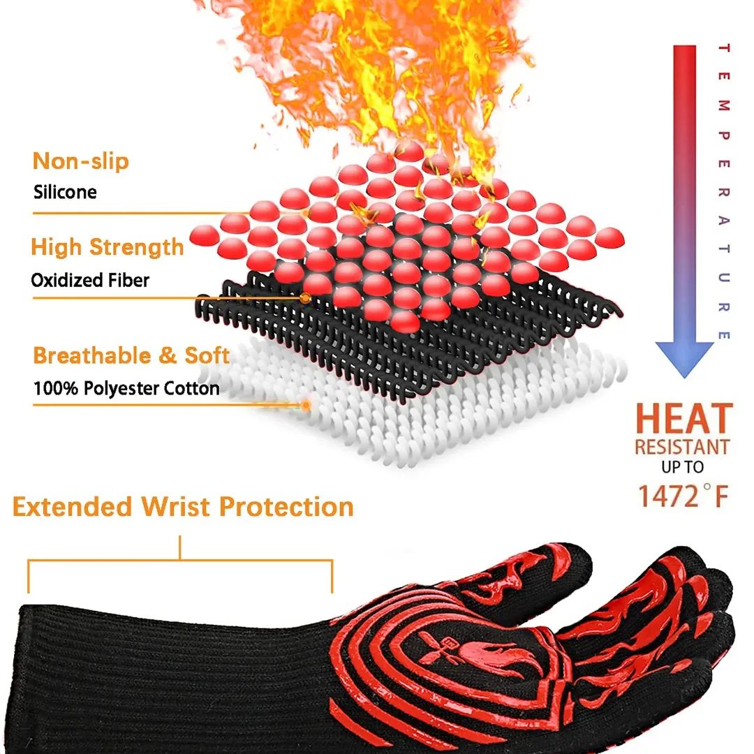 Heat Resistant Grilling Gloves - Image 5