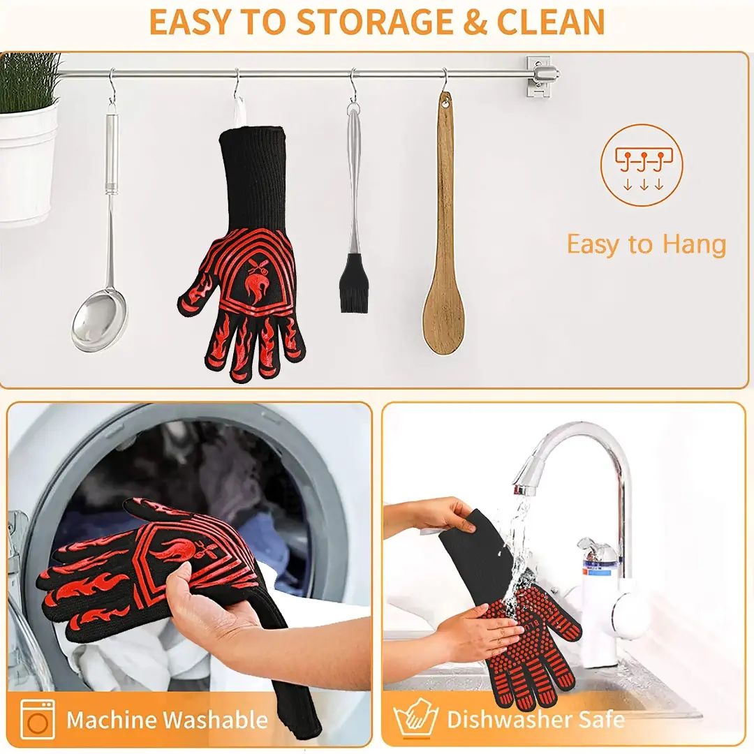 Heat Resistant Grilling Gloves - Image 7