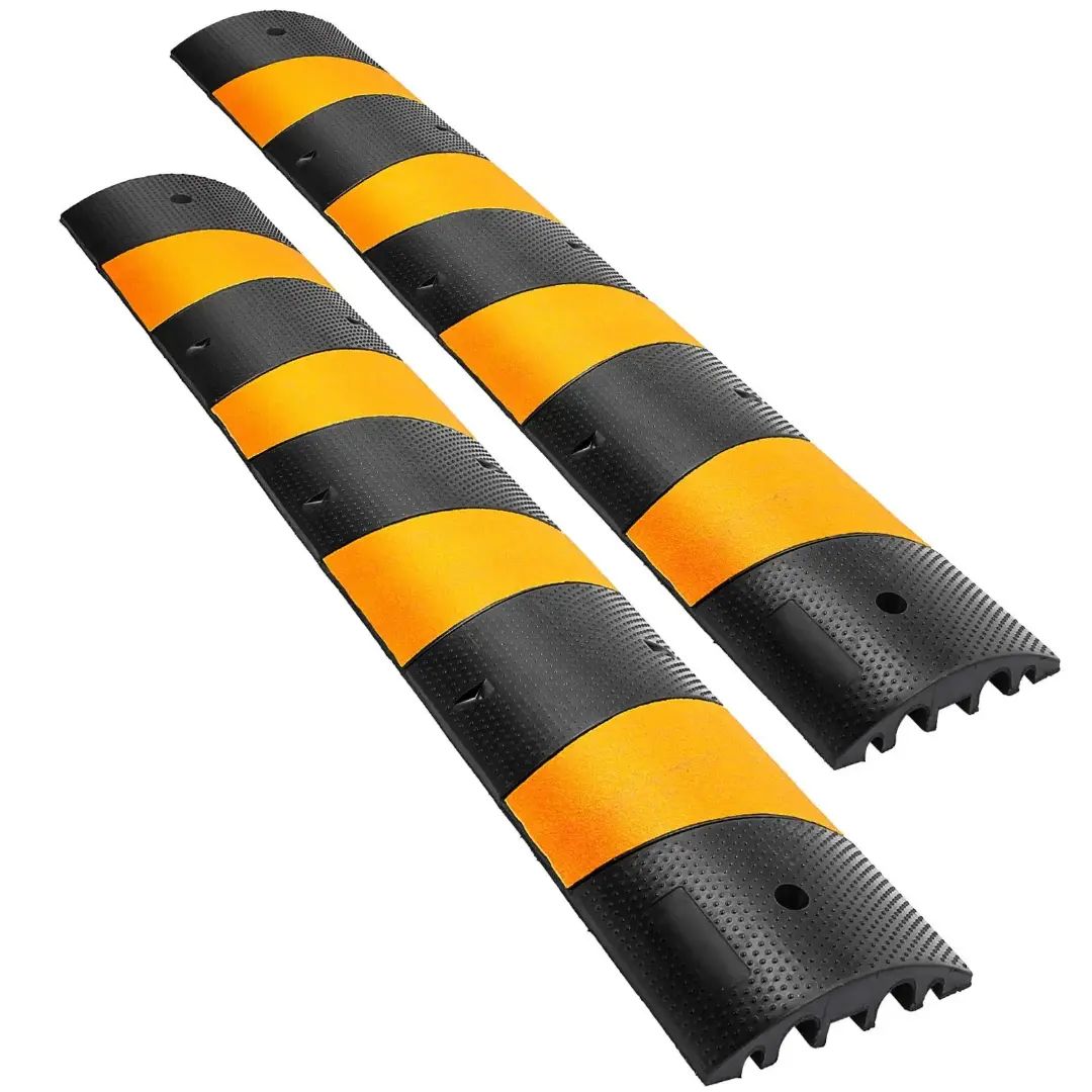 Heavy duty speed rubber driveway bump/cable protector ramp/ speed bump.