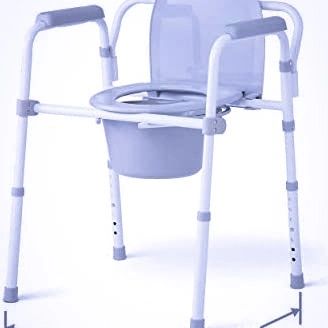 Steel Commode Toilet Raised Seat. - Image 2