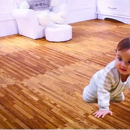 Wooden Grain Interlocking Foam Floor Mat/Anti-Fatigue Flooring - Image 3