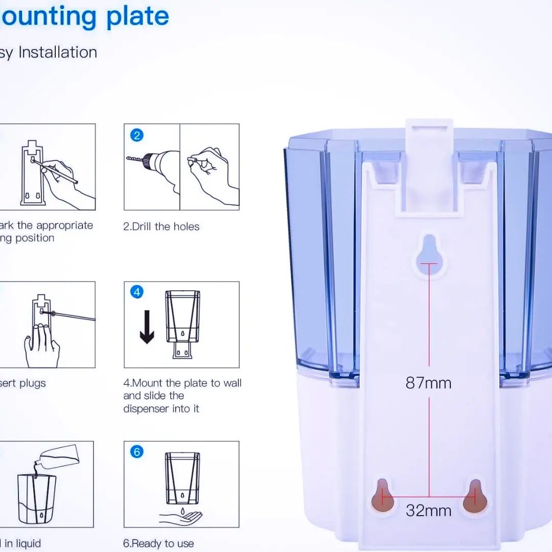 Automatic liquid soap dispenser 700ml - Image 3