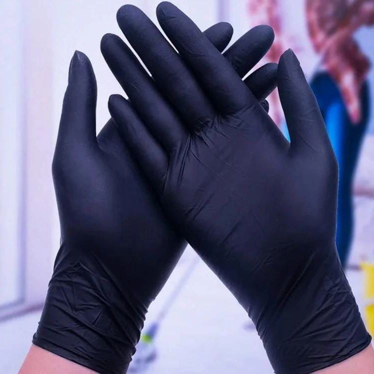 Black Nitrile Powder Free Gloves - Image 5