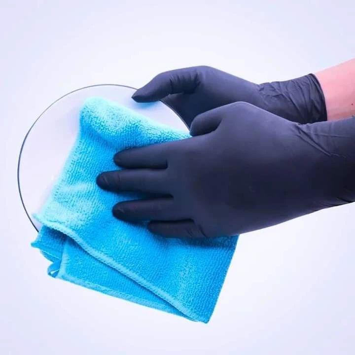 Black Nitrile Powder Free Gloves - Image 7