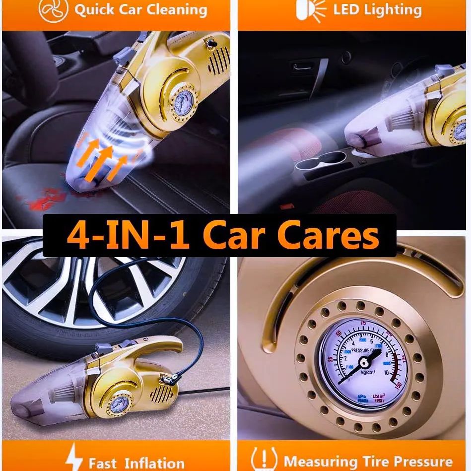 4 In 1 Portable Car Vacuum Cleaner - Image 3