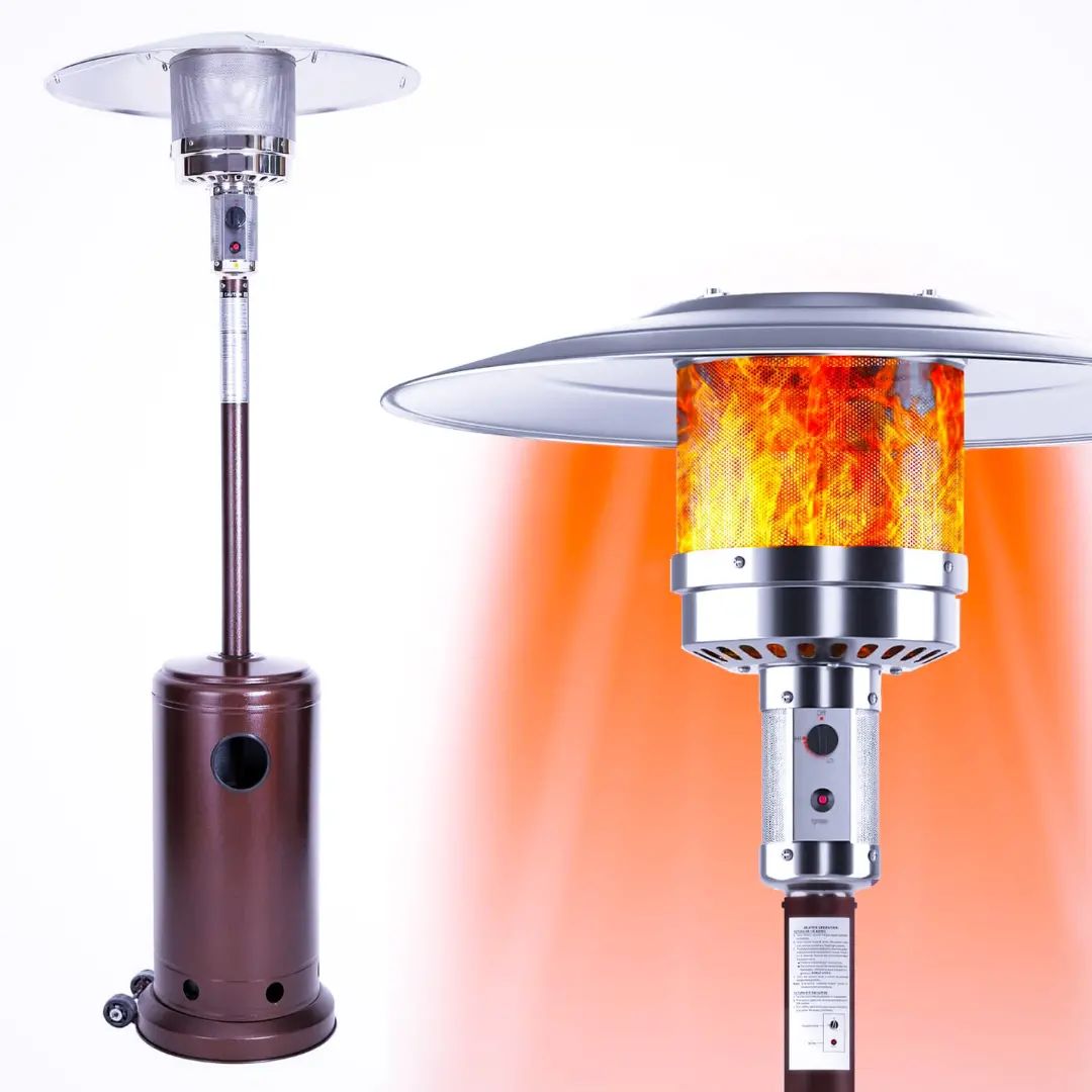 Outdoor patio space Gas heater