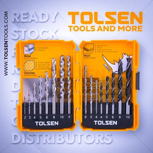 16pcs drill bits set.