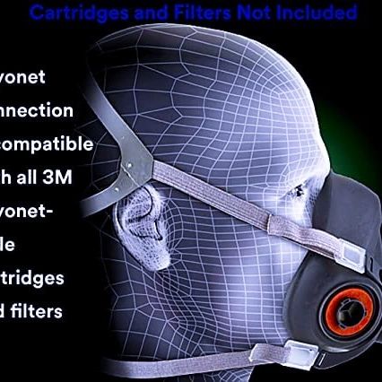 3m half mask reusable respirator. - Image 3