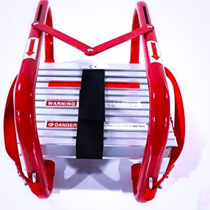 Emergency escape ladder/ fire escape ladder.