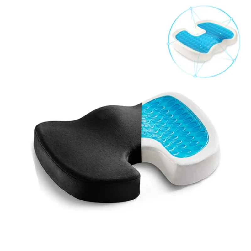 orthopedic Gel memory foam coccyx cushion for tailbone pain office chair car seat gel cushion