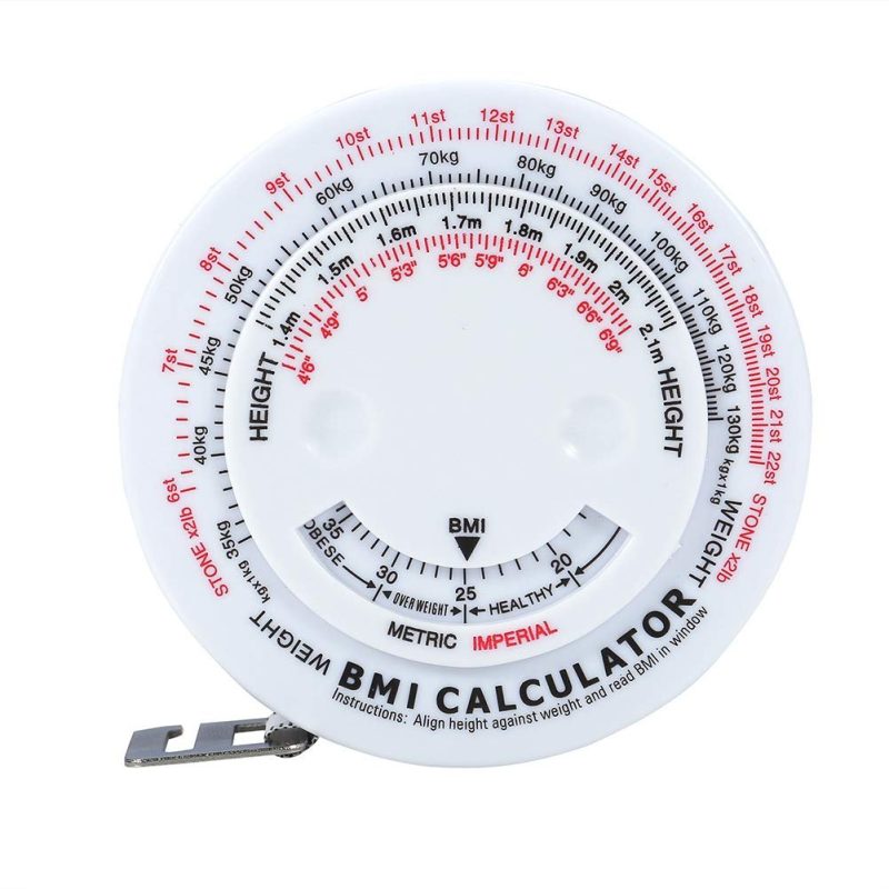 BMI Measuring Tape, Body Tape Measure BMI Anatomical Tape Measure with BMI Calculator