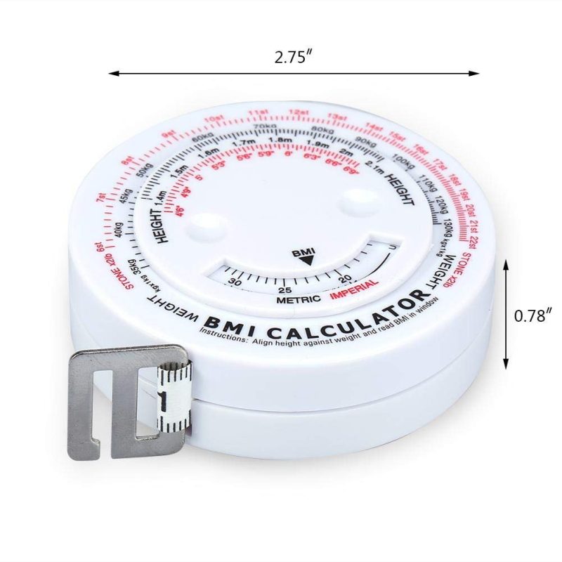 BMI Measuring Tape, Body Tape Measure BMI Anatomical Tape Measure with BMI Calculator - Image 5