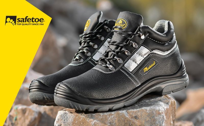 💥Heavy Duty Safety Boots Mens- 8027 Site Safety Shoes with Composite Toe Cap, S3 Lace Up High SRC Work Boots Mens & Ladies, 4E Wide Fit Black Safety Trainers for Men & Women💥 - Image 2