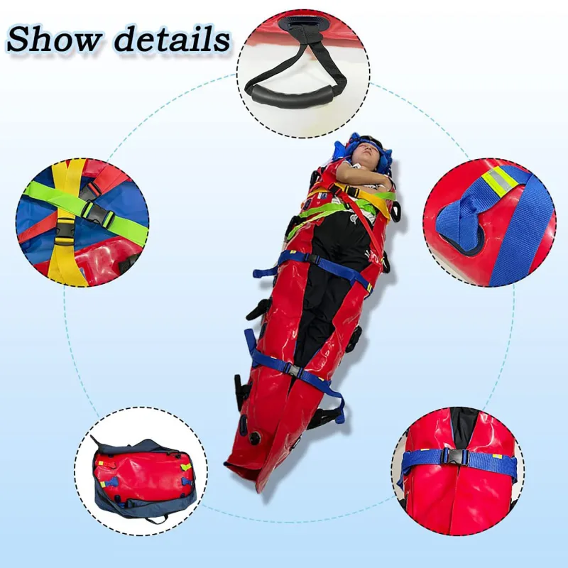 Emergency Rescue Stretcher, Universal First Aid Adult Vacuum Stretcher, Foldable Multi-handle Stretcher, Fire Soft Stretcher Bearing Weight 160Kg - Image 2