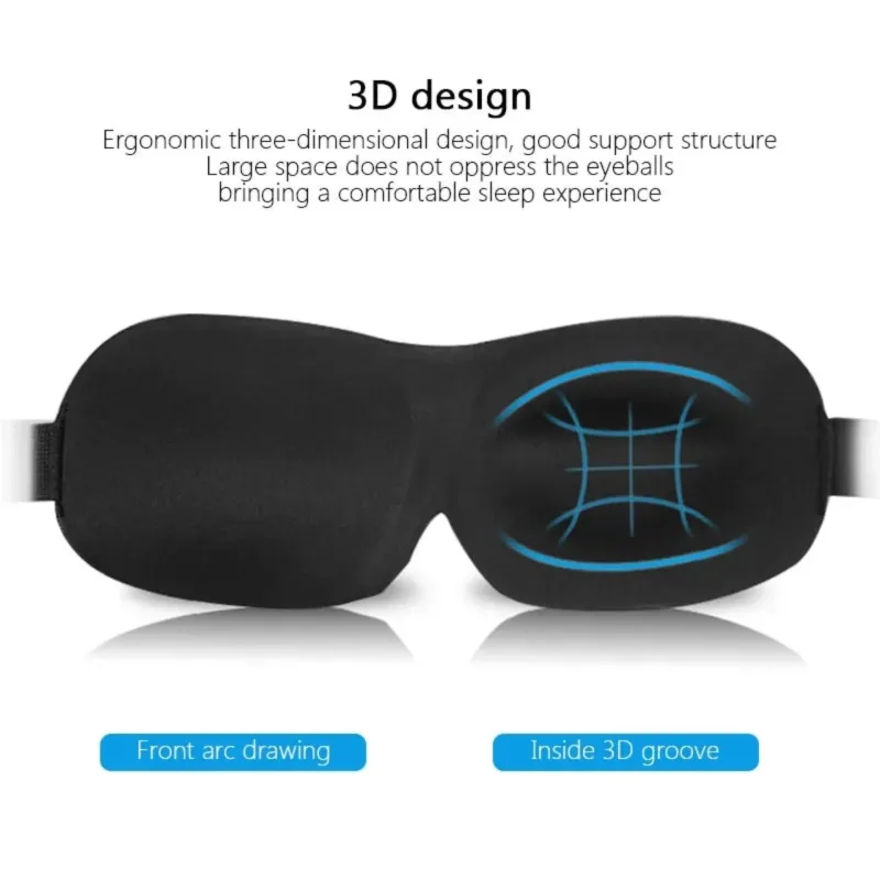 3D Sleeping Mask – Block Out Light Eye Mask for Sleeping Comfort - Image 6