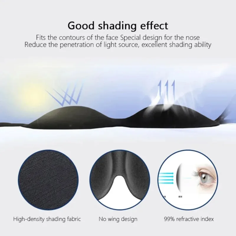 3D Sleeping Mask – Block Out Light Eye Mask for Sleeping Comfort - Image 5