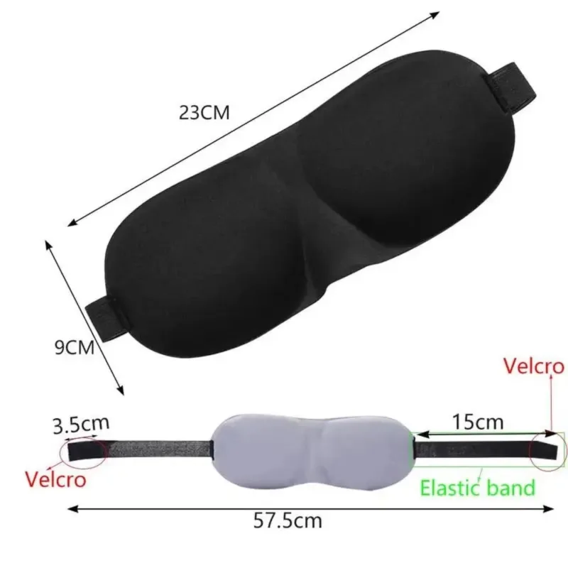 3D Sleeping Mask – Block Out Light Eye Mask for Sleeping Comfort - Image 2