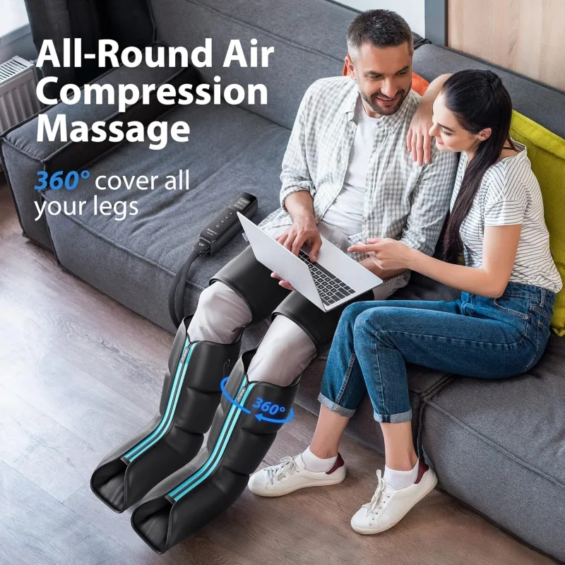 Leg Massager with Heat and Compression – Air Compression Boots for Leg, Calf, and Foot Recovery - Image 7