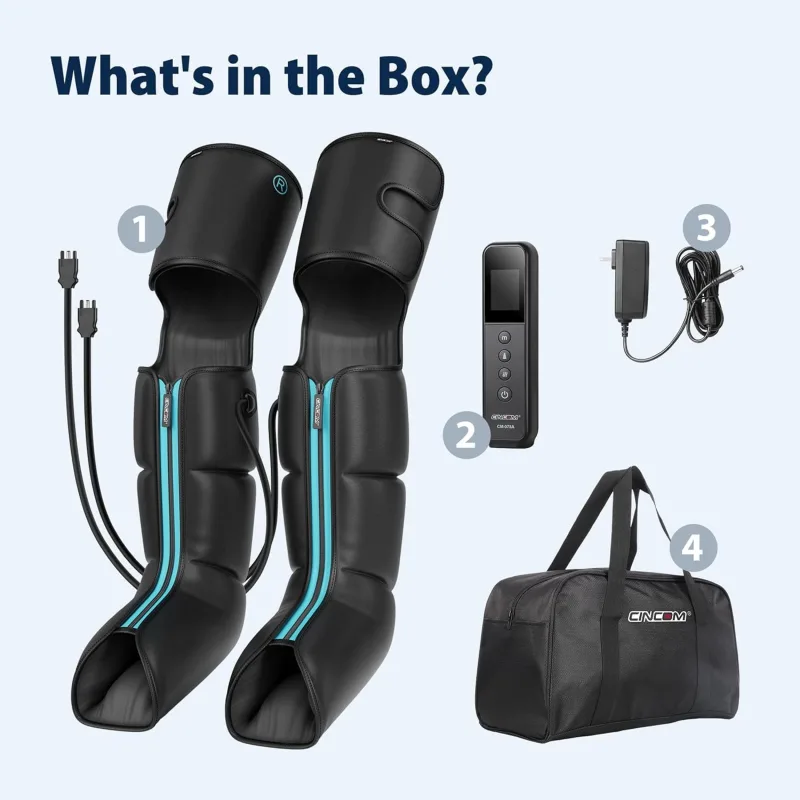 Leg Massager with Heat and Compression – Air Compression Boots for Leg, Calf, and Foot Recovery - Image 2