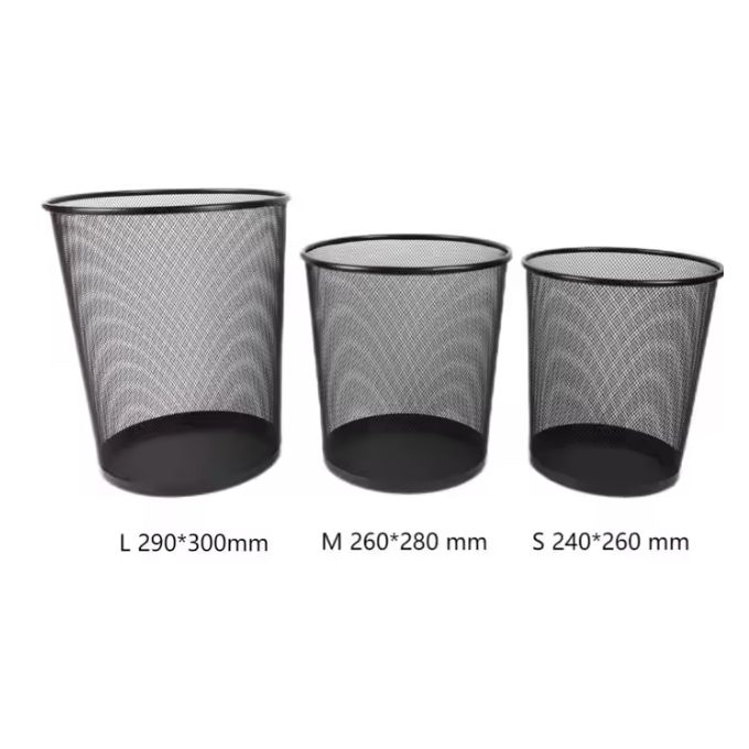 Metal Mesh Trash Can - Image 2