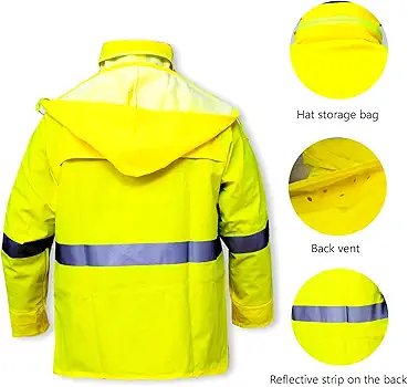 Reflective Heavy Duty Rain Suit - Image 6