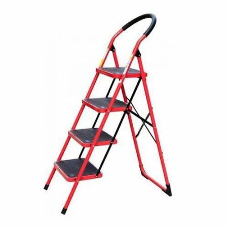 STEEL STEP LADDER (RED)