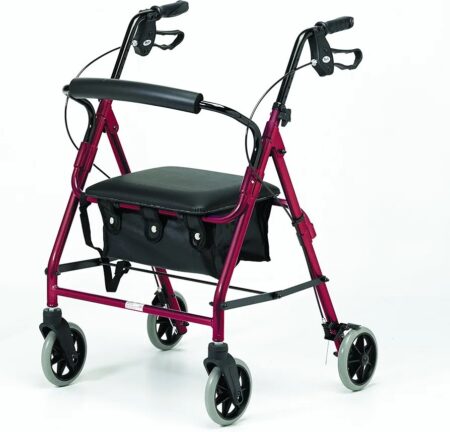 Rollator Walker with Padded Seat