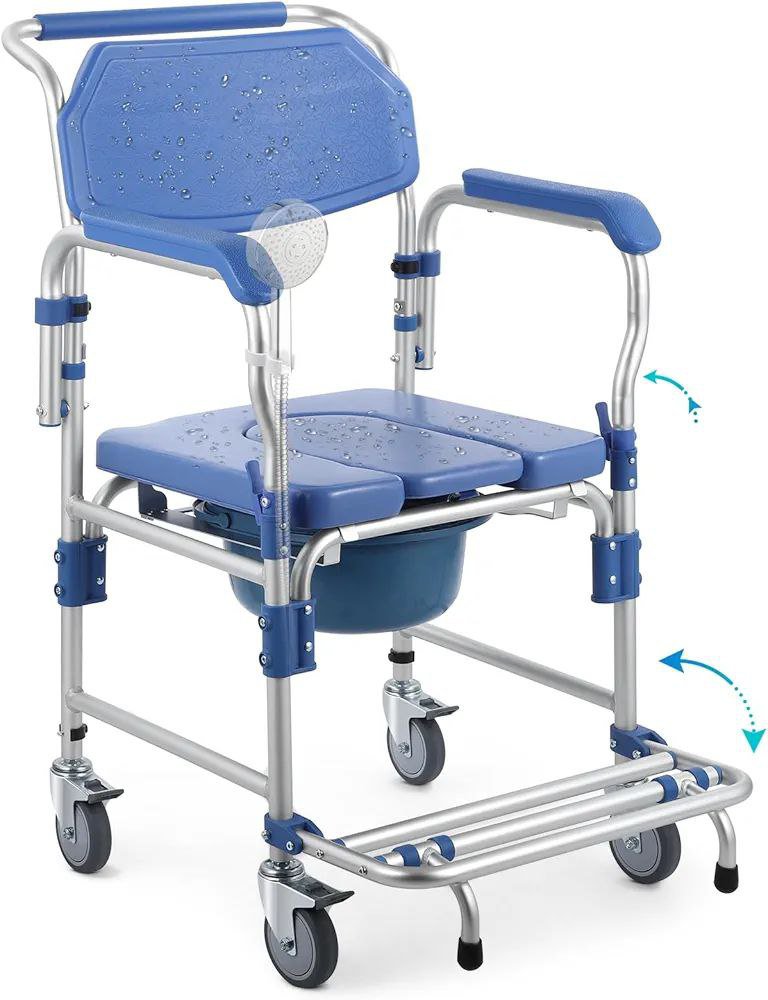 Bedside Commode Wheelchair