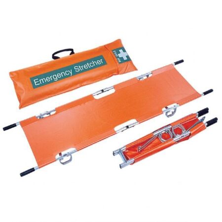Foldable Emergency Patient Stretcher with Canvas Bag