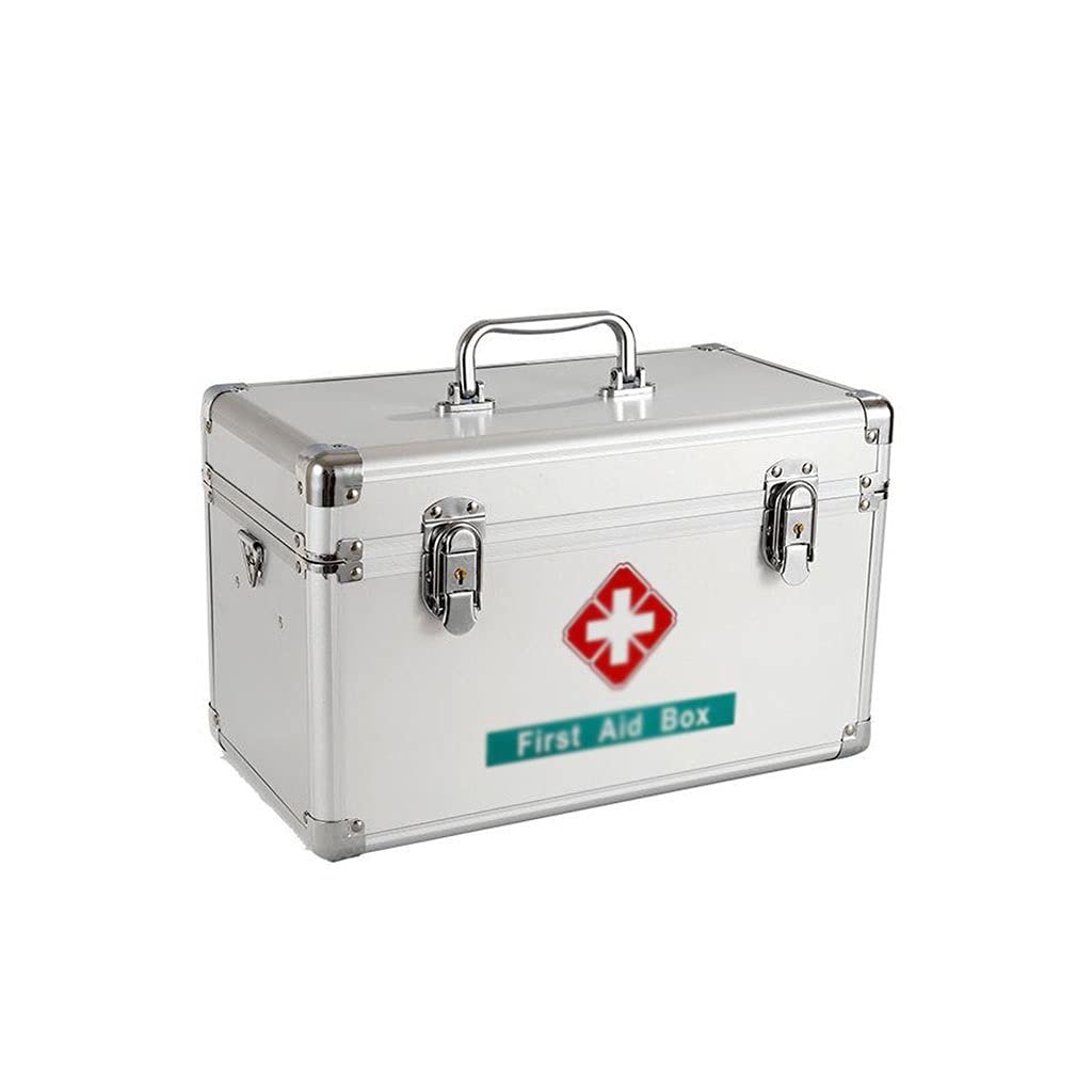 First Aid Kit Metallic Storage Box