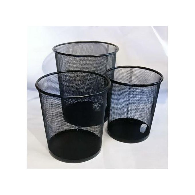Metal Mesh Trash Can - Image 3