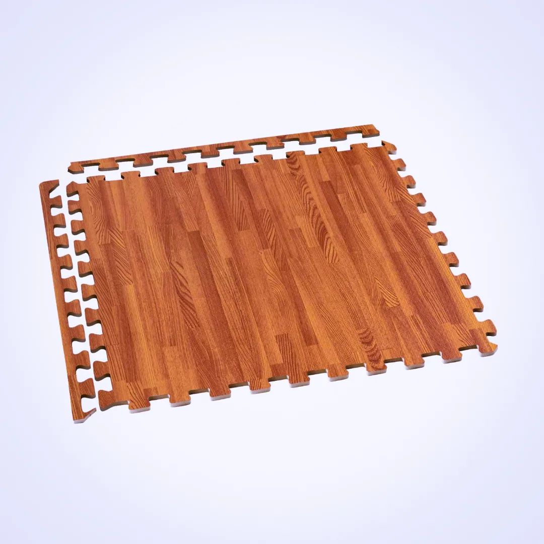 Wooden Grain Interlocking Foam Floor Mat