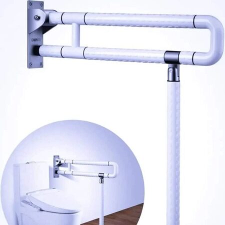 Foldable & Flip-Up Arm Grab Bar Rail