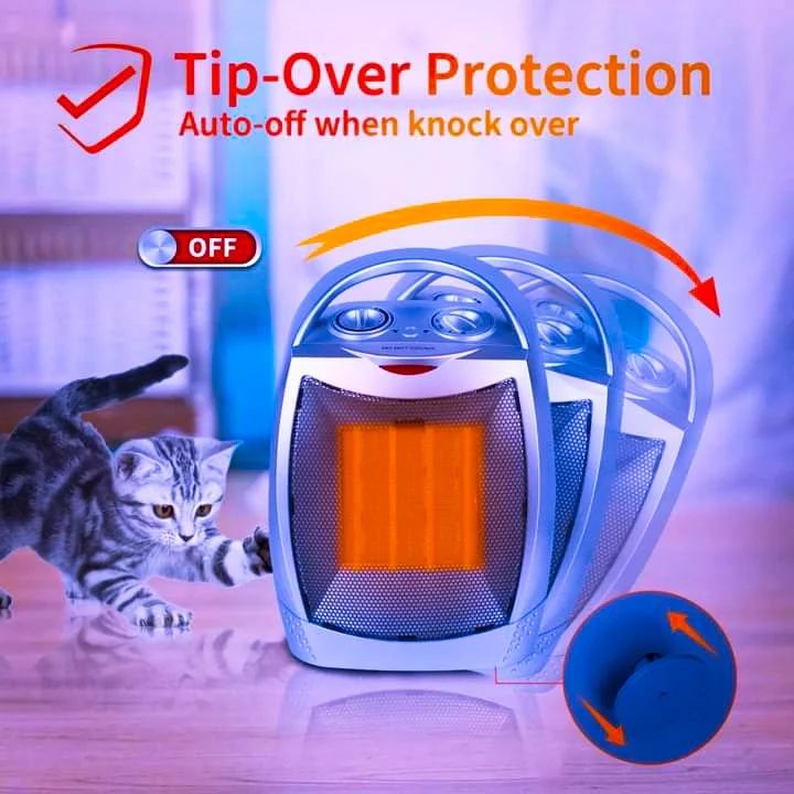 Portable ceramic space heater - Image 3