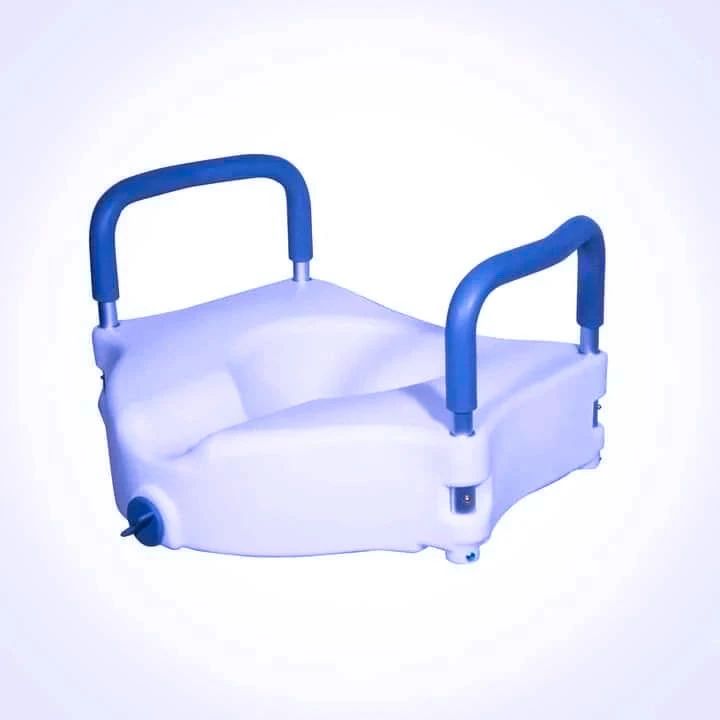 Raised Toilet Seat with Padded Handles - Image 2