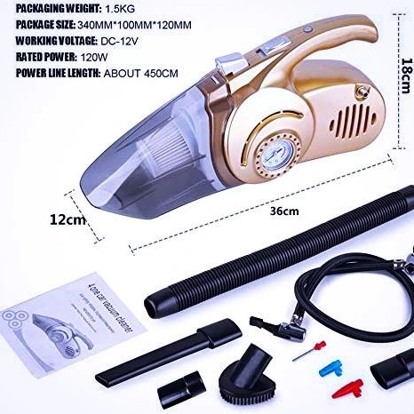 4 In 1 Portable Car Vacuum Cleaner - Image 6