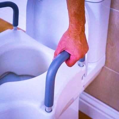 Raised Toilet Seat with Padded Handles - Image 5