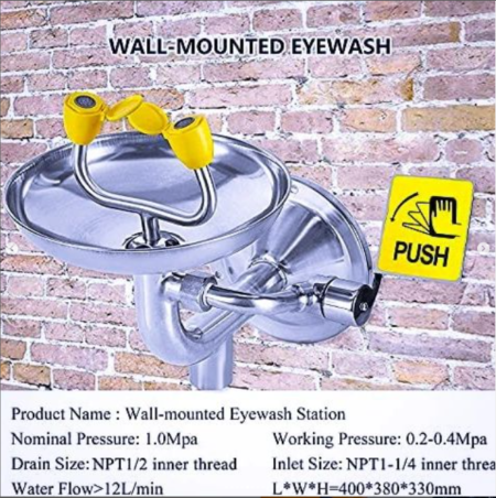 Emergency Eye Wash Station Washing Sink