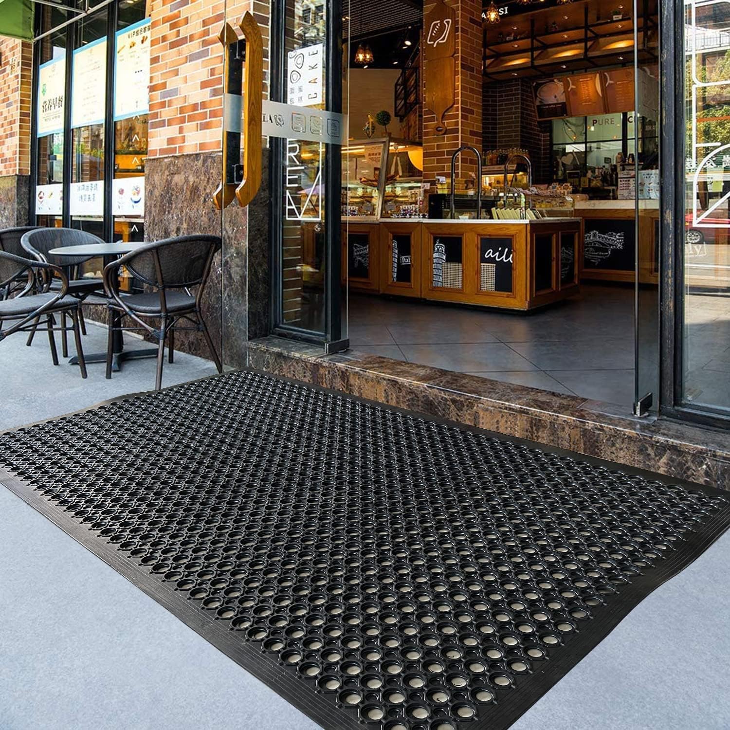 Outdoor Rubber Drainage Floor Mat - Image 2