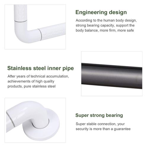 L Shaped Grab Rail Stainless Steel - Image 3