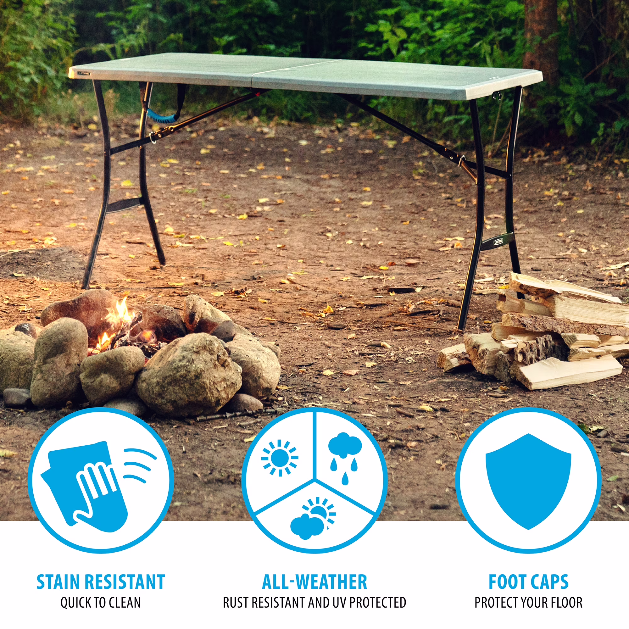5 Foot Fold In Half Table - Image 4