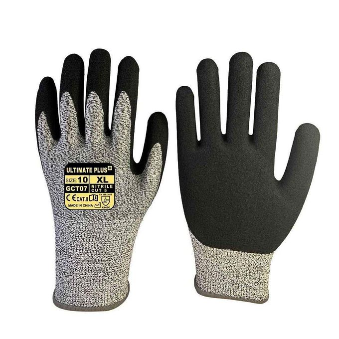 Level A5 Cut Resistance Nitrile Coated Palm Gloves - Image 8