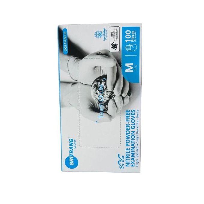Blue Nitrile Gloves - 100 pieces - Image 2