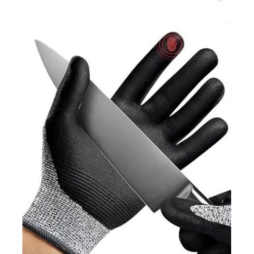 Level A5 Cut Resistance Nitrile Coated Palm Gloves - Image 2