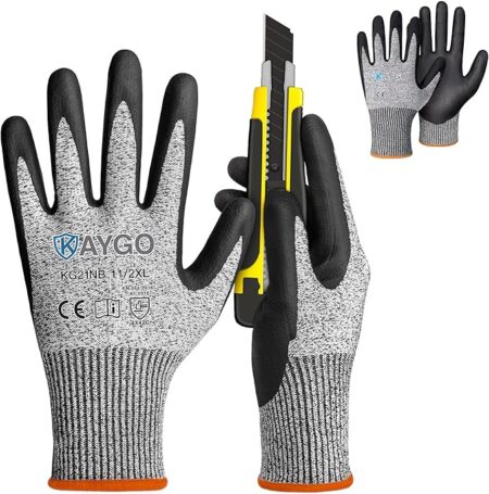 Level A5 Cut Resistance Nitrile Coated Palm Gloves