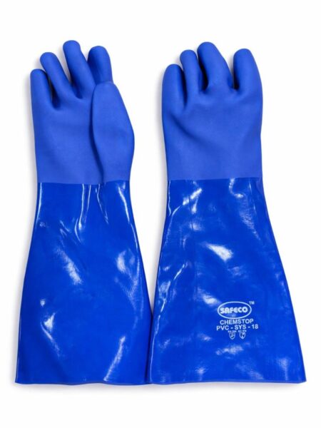 Double Dipped PVC Chemical Resistance Gloves - 35 cm