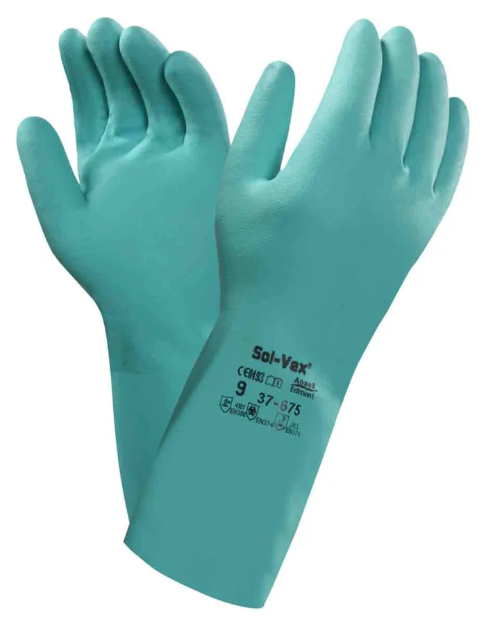 Heavy Duty Industrial Reusable Nitrile Gloves - Image 3