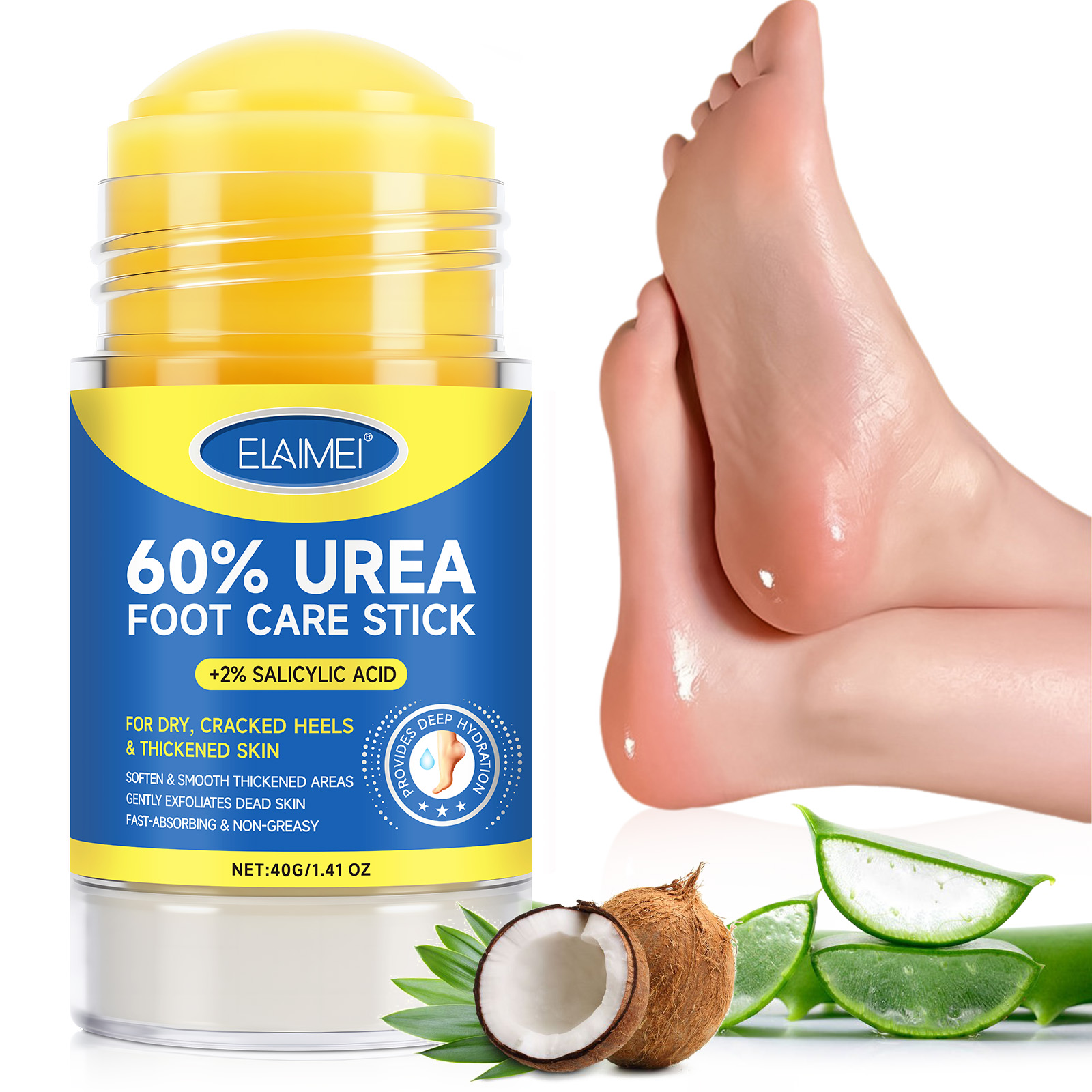 Foot Care Balm Stick 60% Urea Cream with Aloe Vera - Image 2