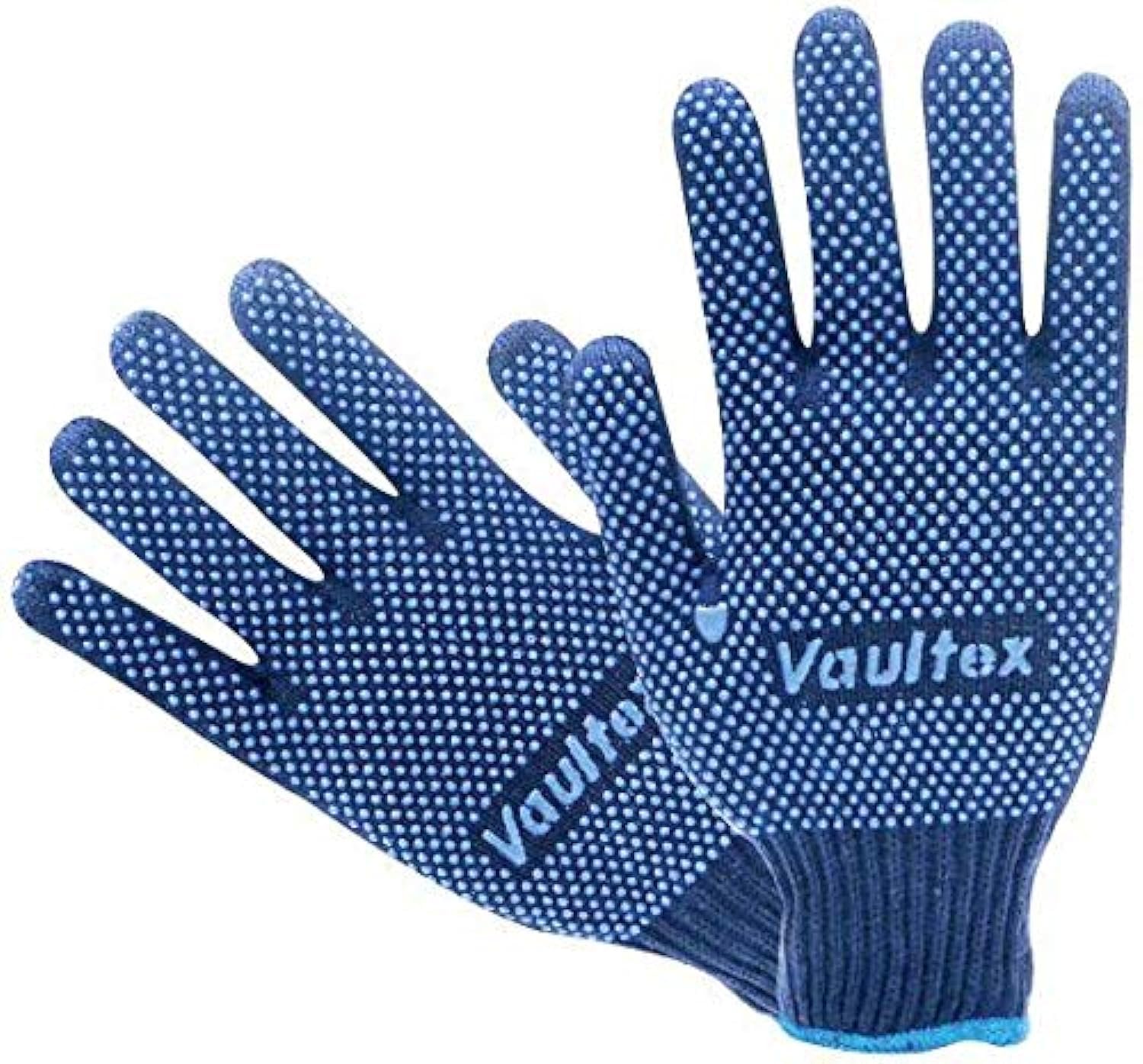 Vaultex Blue Cotton Dotted Gloves